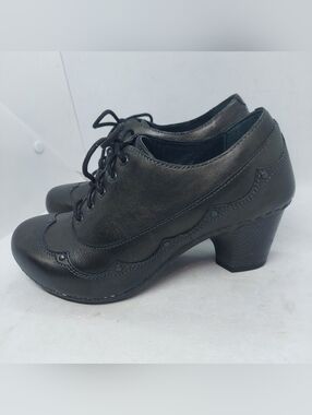 Dansko Nell Crazy Horse Leather Oxford Lace Up Shoes 37 6.5-7 Victorian Preppy